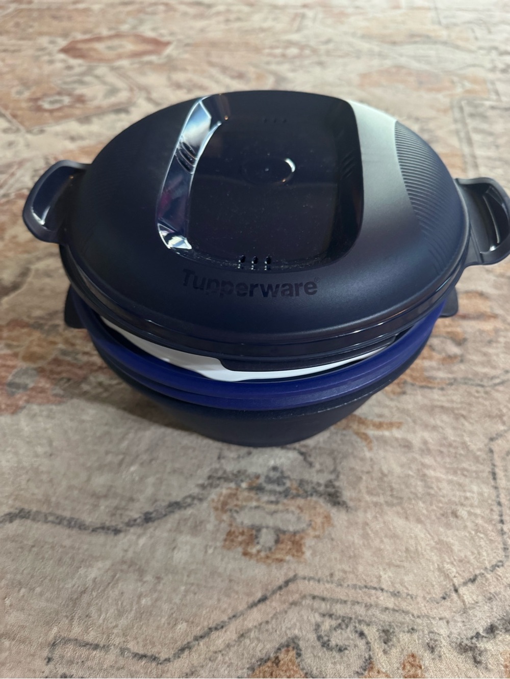 Tupperware Blue and White Multi Smart Cooker/Steamer